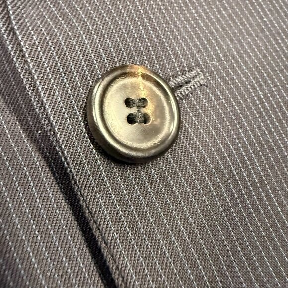 Hugo Boss Suit 2pc Pinstripe Wool Navy Blue "Gable/Vegas" 40 R 36x30 - Picture 4 of 12